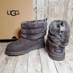 BNIB Authentic UGG Kids Fluff Mini  Quilted Boots